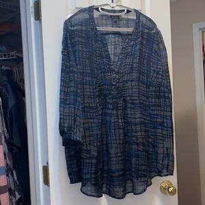 A sheer Nicole Miller blouse